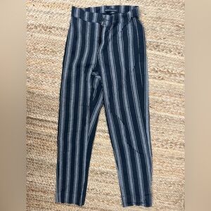 Brandy Melville Black and Gray Striped Pants